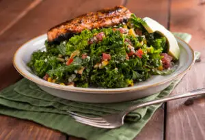 Recipe: Salmon & Kale Caesar Salad