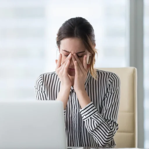 tired woman